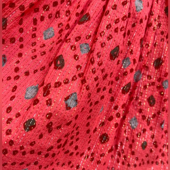 Ulla Johnson Arisa Mini Dress in Hibiscus, Silk Chiffon, Crossover neckline 10 - Picture 7 of 16